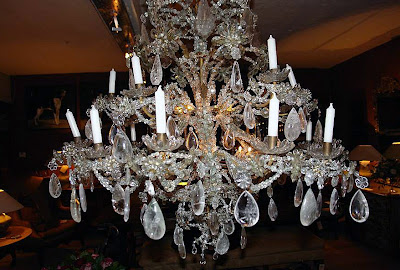 Rock crystal chandelier, 18th ct, royal provenance, Genova, Italy   ca 140 cm x 140 cmr via Garnier website as seen on linenandlavender.net   Visit the Garnier website for an interesting read about rock crystal value, history and uses through the ages, see:  http://www.garnier.be/index.cfm?page=Antiques&cat=2045&subcat=2201