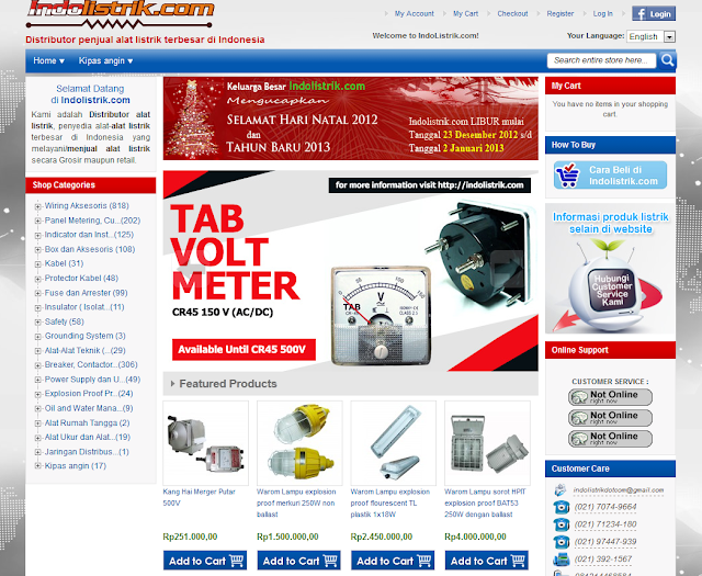 Indolistrik Toko Online Alat Listrik Terpercaya