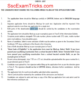 Delhi CET 2016 Exam Instructions Delhi CET 2016 Exam Instructions