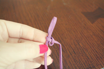 Buggie and Jellybean: Slip Knot Leather Bracelets {DIY}