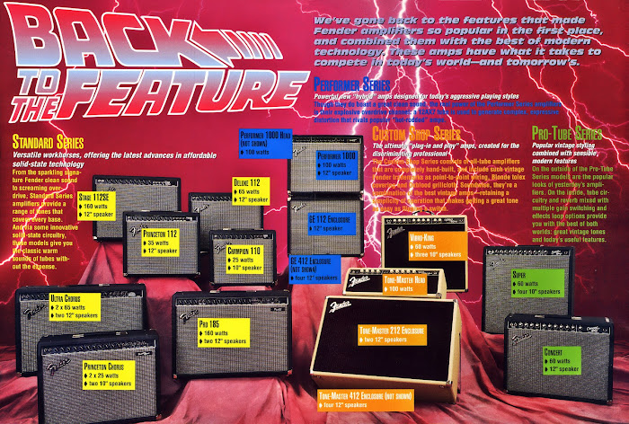 Fender guitar amp range in 1993