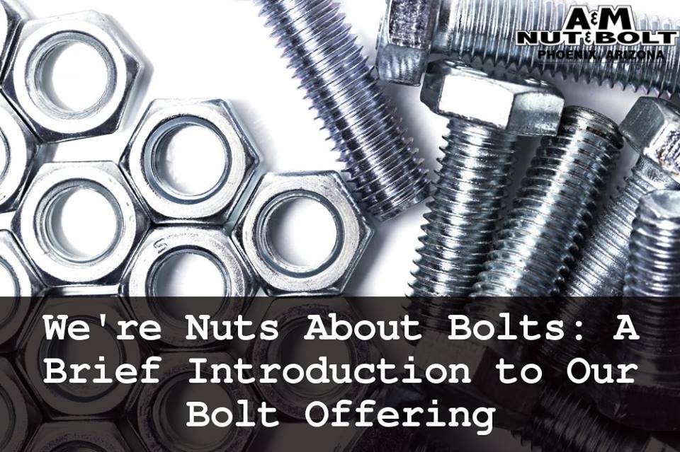 A & M Nut and Bolt We’re Nuts About Bolts A Brief Introduction to Our