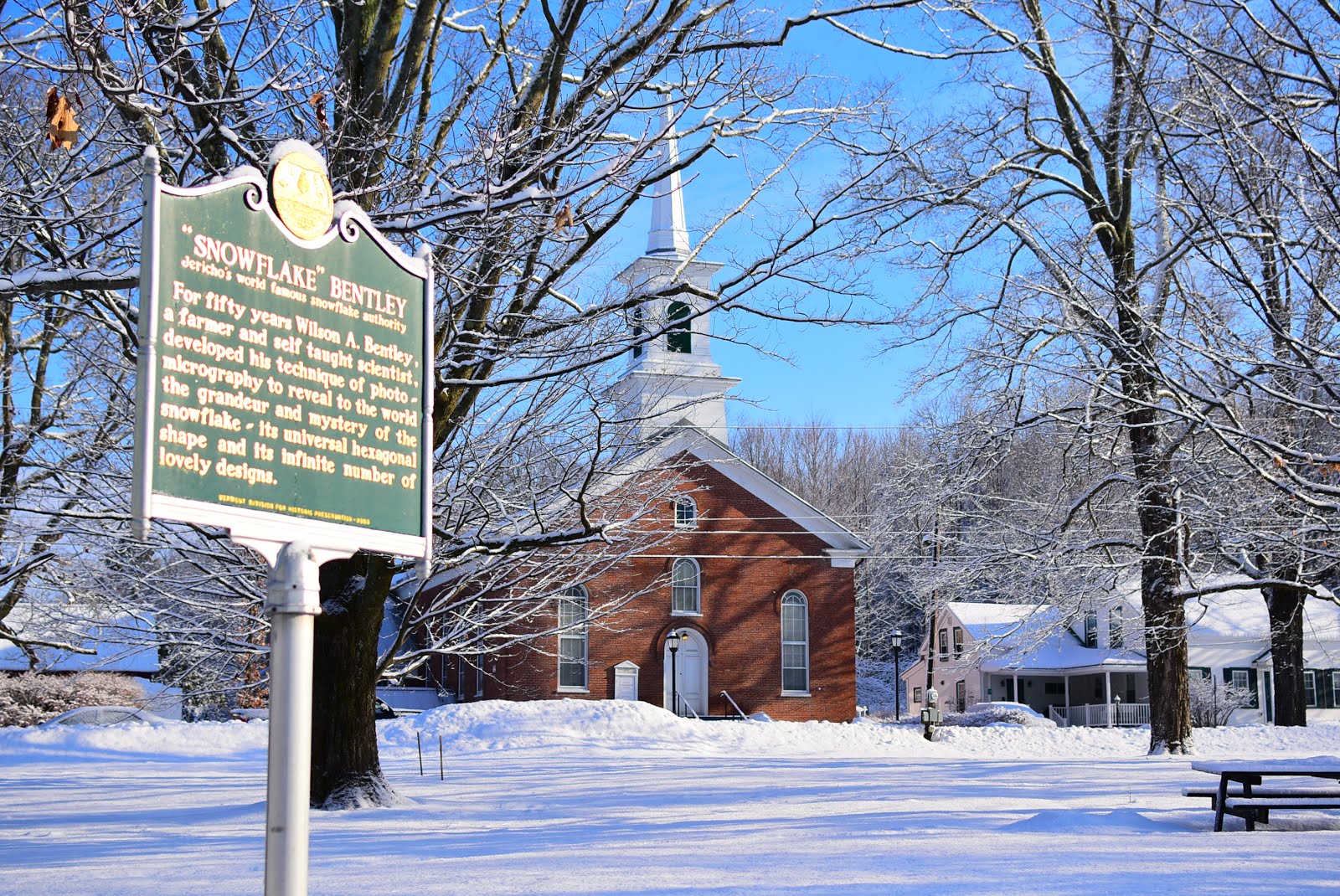 Jericho, Vermont Photos beaver pond Jericho Vt. Snowshoeing