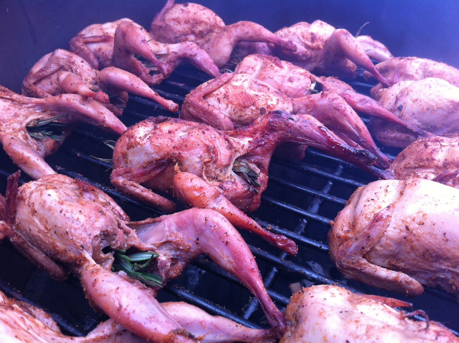 Bite and Booze Grilled Rosemary Quail with Team Sweet Mama's BBQ