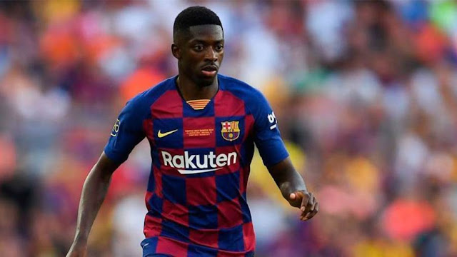 عثمان ديمبلي يعود الى التدريبات قبل مباراة ليفانتي بشرى سارة لبرشلونة قبل مواجهة ليفانتي في الدوري الاسباني