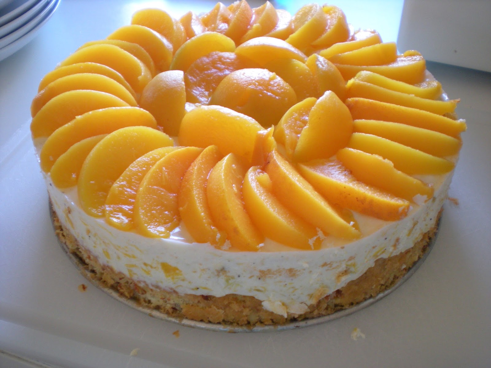 LusseLilli: Pfirsich-Mandel-Kuchen / Peach-Almond-Cake