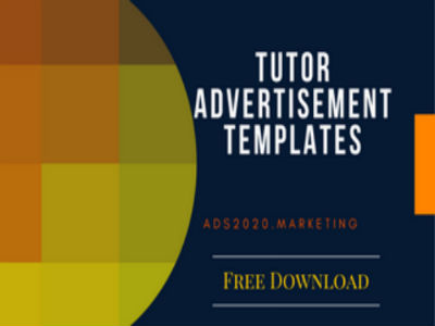 template for advertisement free