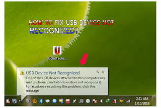 Fix (USB Device Not Recognized)
