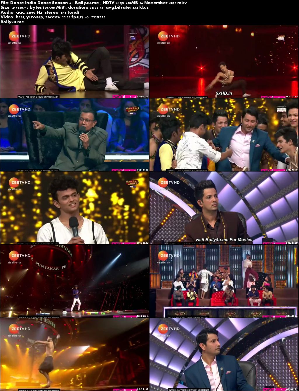 Dance India Dance Season 6 HDTV 480p 200MB 26 November 2017 Download Dance India Dance Season 6 HDTV 480p 200MB 26 November 2017 Download