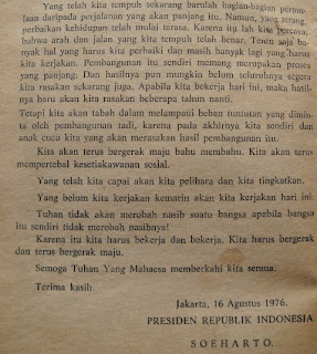 Koleksi Buku Antik: BPK01- Pidato Kenegaraan SOEHARTO - 16 ...