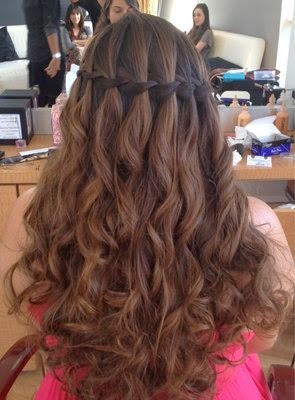 Prom Hairstyles For Long Straight Hair Down Images
