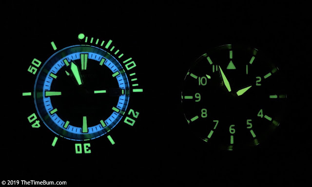 Aquatico Oyster and Bronze Blue Angels lume