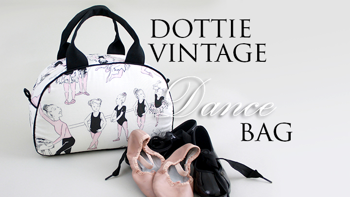 Perfect combination of fabric and sewing pattern! Dottie Vintage Handbag | The Inspired Wren