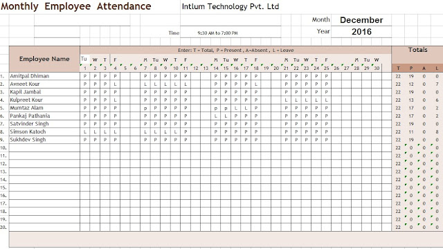 employee attendance