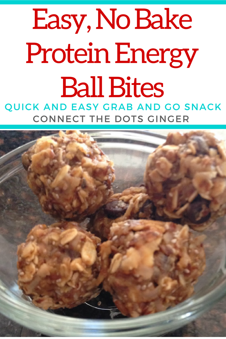 Connect the Dots Ginger Becky Allen Easy, No Bake Protein Energy