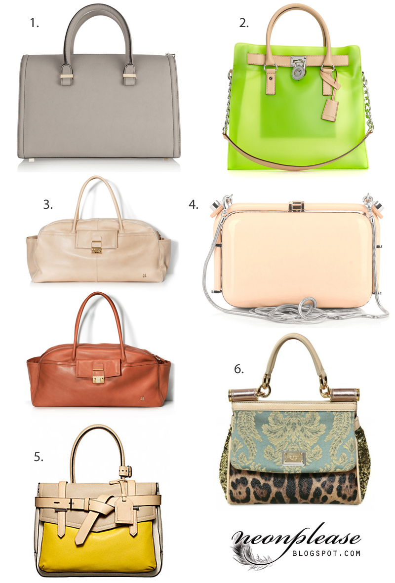 Neon please!: SS12 Bags