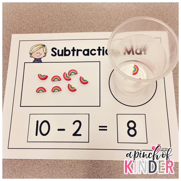 Cover Up! Subtraction Activities for Kindergarten - I Teach Too