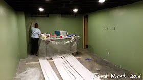 paint basement walls, remodel, baseboard, crown molding, finished basement cost