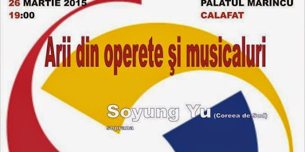 Concert de arii din opere şi musicaluri, la Palatul „Marincu” din Calafat