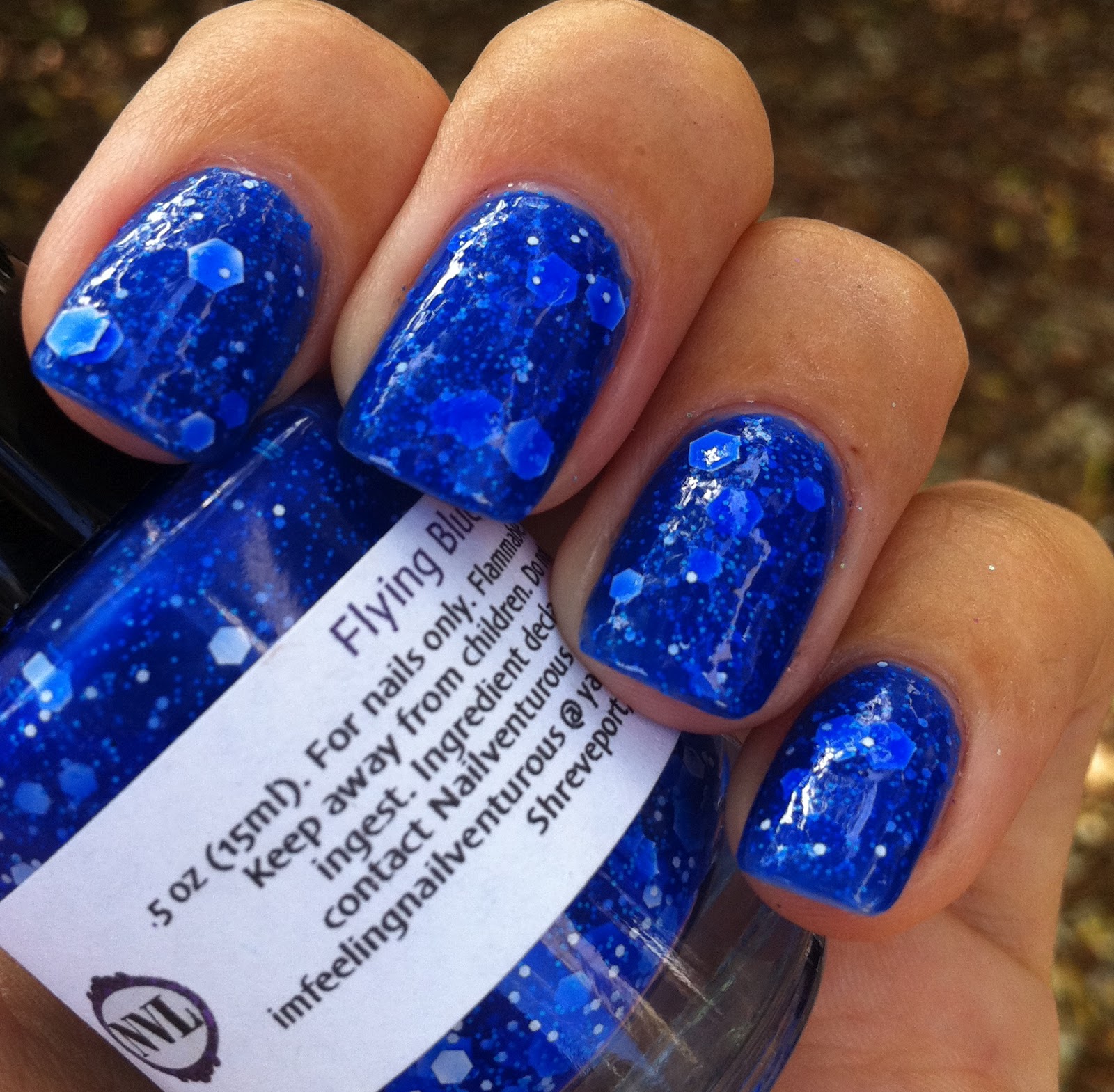 Glam Polish: Nail-Venturuous Lacquers - Flying Blue Jay