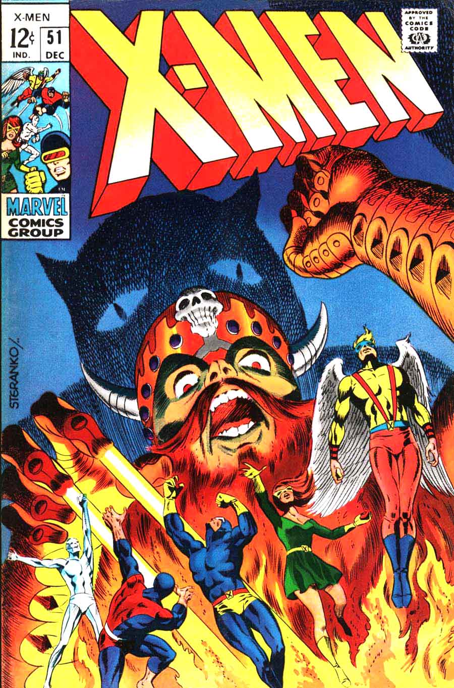 X-men v1 #51 marvel comic book cover art by Jim Steranko