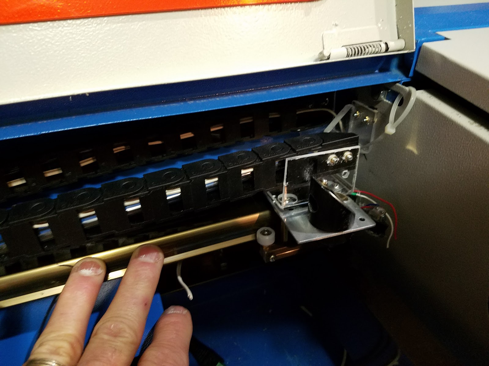 Don's Laser Cutter Things K40 Gantry Cable Management