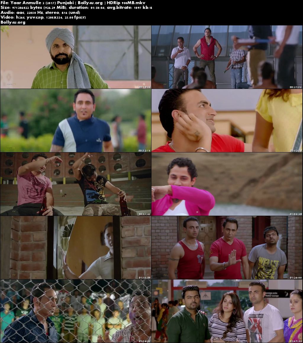 Yaar Anmulle 2 2017 HDRip 480p Full Movie Punjabi 350MB Download