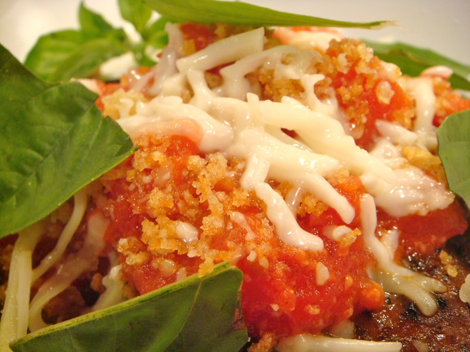 Delicious Dishings Deconstructed Eggplant Parmesan
