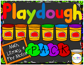 Pocket of Preschool - Put trays near the play dough supplies as a visual  reminder for kiddos to grab a tray ❤️ Trays from Target 🎯 last year.  Labels >>