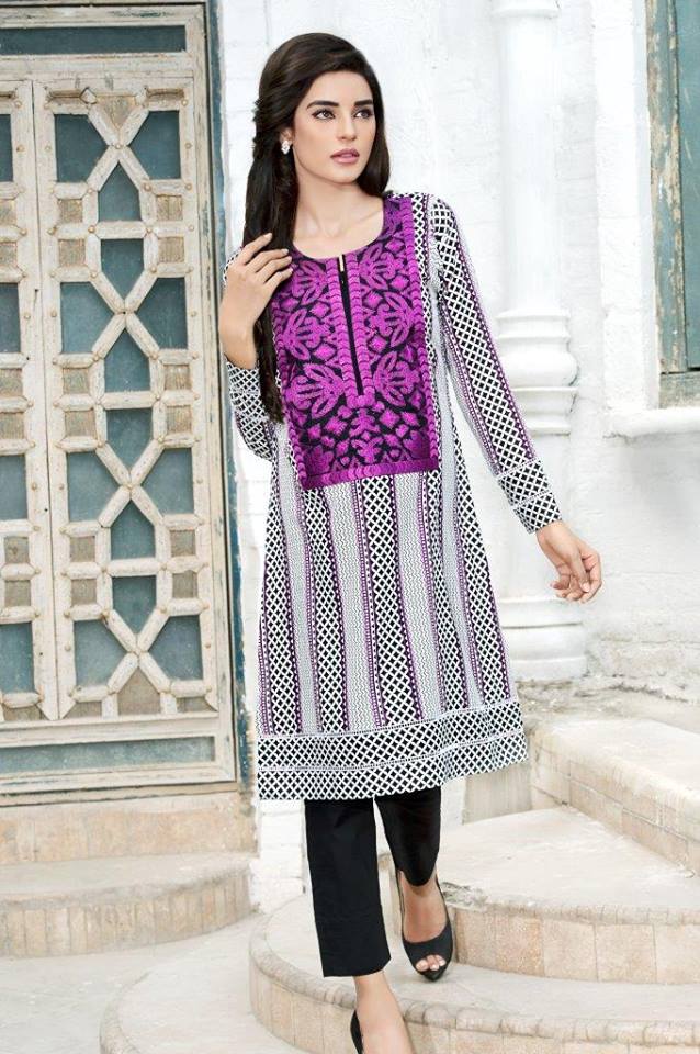 Latest Eid Kurti Designs By Bonanza For Pakistani Girls - Paki Dress ...