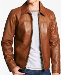 Jaket Kulit Pria Warna Tan Muda Model Standar Jaket Kulit Pria Warna Tan Muda Model Standar