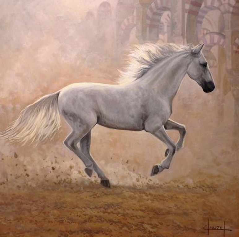 Persona enferma Arne negar Arte Pinturas Óleo: Pintores de caballos