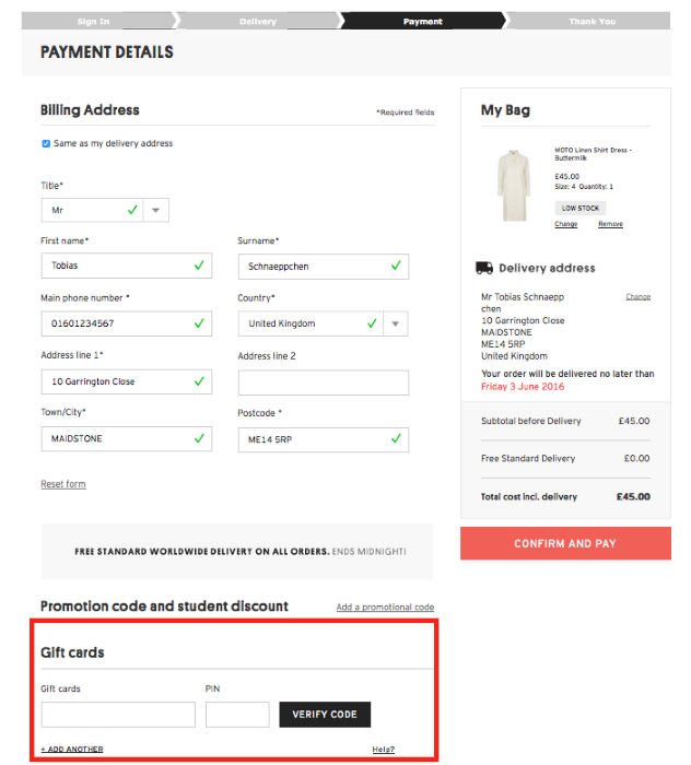 code promo France news collections