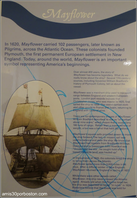 Plimoth Plantation: Maqueta del Mayflower en el Henry Hornblower II Vistor Center