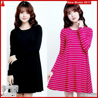 JDB040 FASHION Lengan Panjang Ond Wanita Dress 33