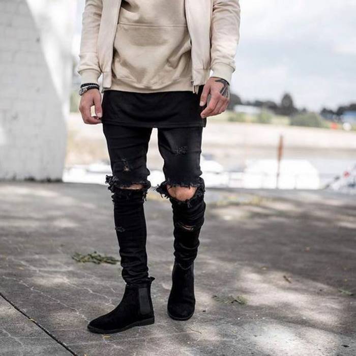 Calça rasgada no joelho para se inspirar e usar muito Calça rasgada no joelho para se inspirar e usar muito