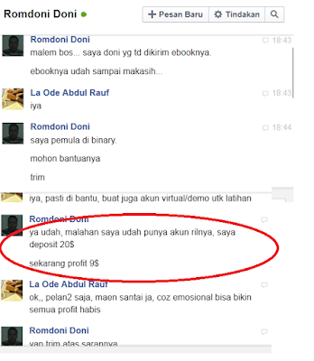 Testimoni dari Pengguna Ebook Trik Rahasia Trading di Binary 99% PASTI PROFIT! Testimoni dari Pengguna Ebook Trik Rahasia Trading di Binary 99% PASTI PROFIT!