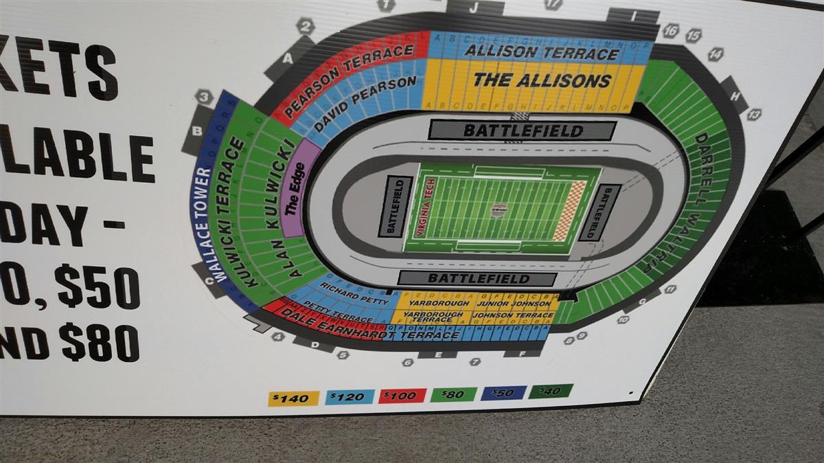 Bristol Motor Speedway Seating Chart Row & Seat Numbers TickPick