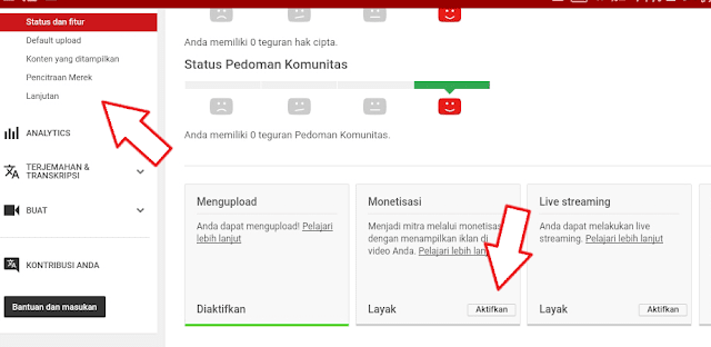 status dan fitur status dan fitur