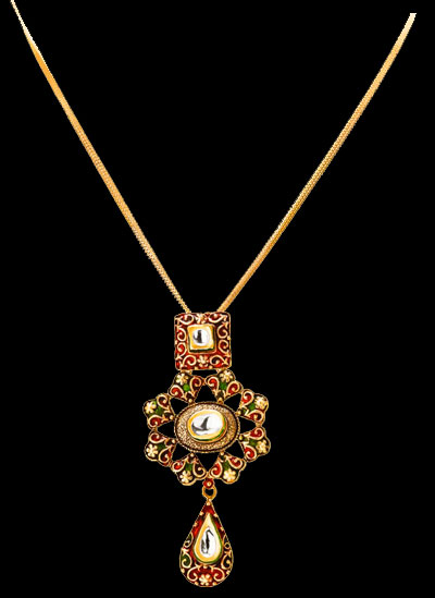 Gold and Diamond jewellery designs: TBZ Gold Necklaces
