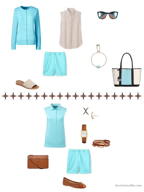 2 ways to wear aqua shorts 2 ways to wear aqua shorts