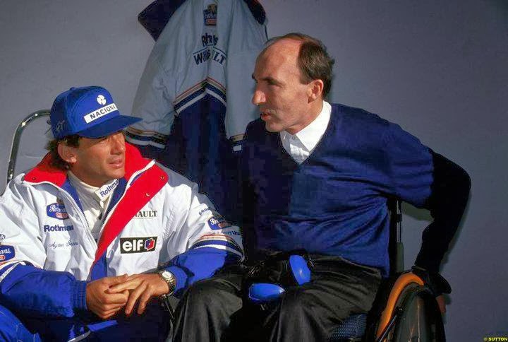Ayrton Senna: Fotos de Ayrton Senna com Frank Williams