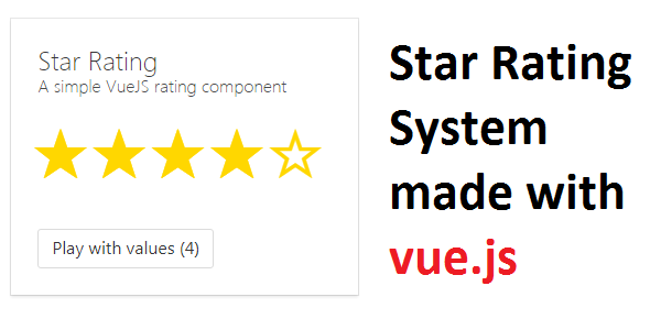 Vue + Javascript Star Rating Vue + Javascript Star Rating