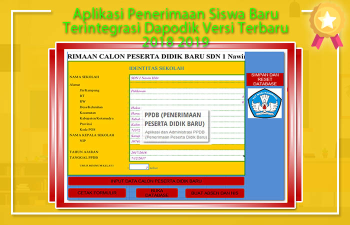 Aplikasi Penerimaan Siswa Baru Terintegrasi Dapodik Versi Terbaru 2018 2019 Aplikasi PPDB Terintegrasi Dapodik Versi Terbaru 2018 2019