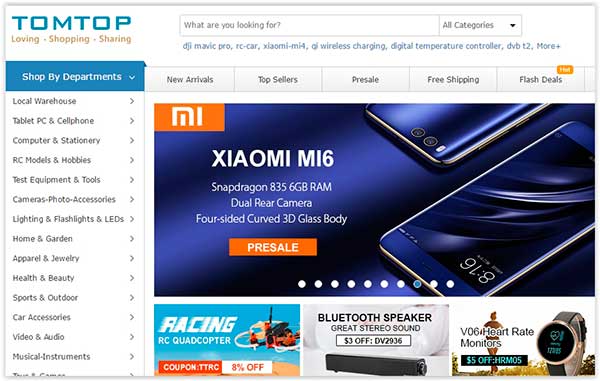 Tomtop - Um dos Melhores Sites para Comprar Direto da China Tomtop - Um dos Melhores Sites para Comprar Direto da China