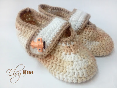 тапочки мальчиковые с застежкой на пуговицу Elsy Kids Elsy Kids