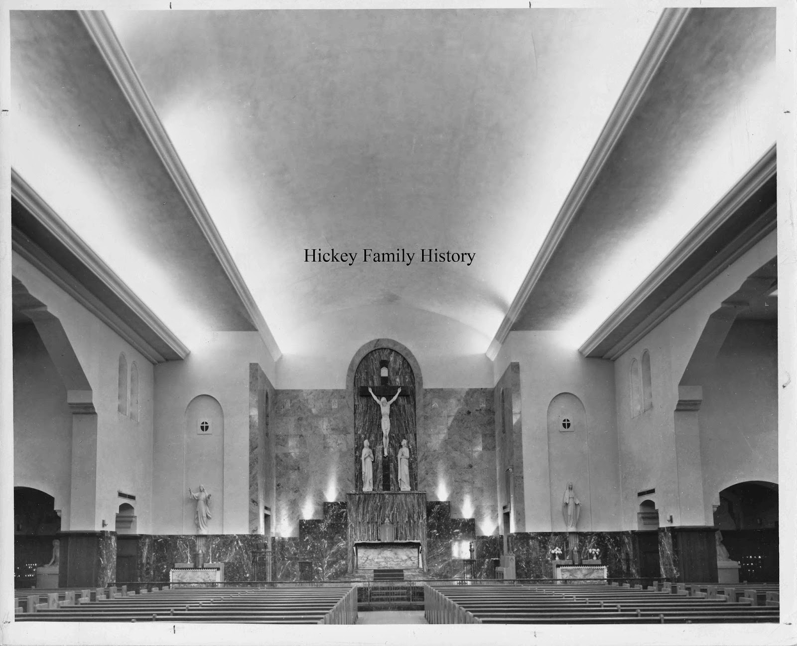 the newspaper clipping below stated that the church was completed in 1929 that is partially correct the school with a chapel inside it was completed the newspaper clipping below stated that the church was completed in 1929 that is partially correct the school with a chapel inside it was completed