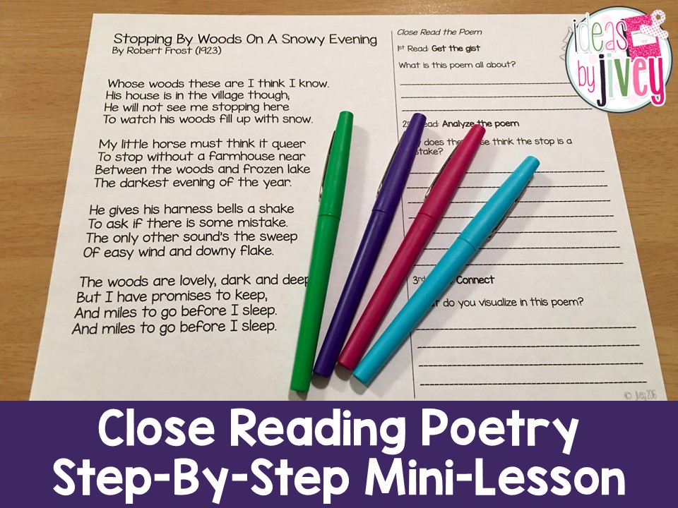 Close Read Poetry: BONUS LESSON! | Ideas by Jivey