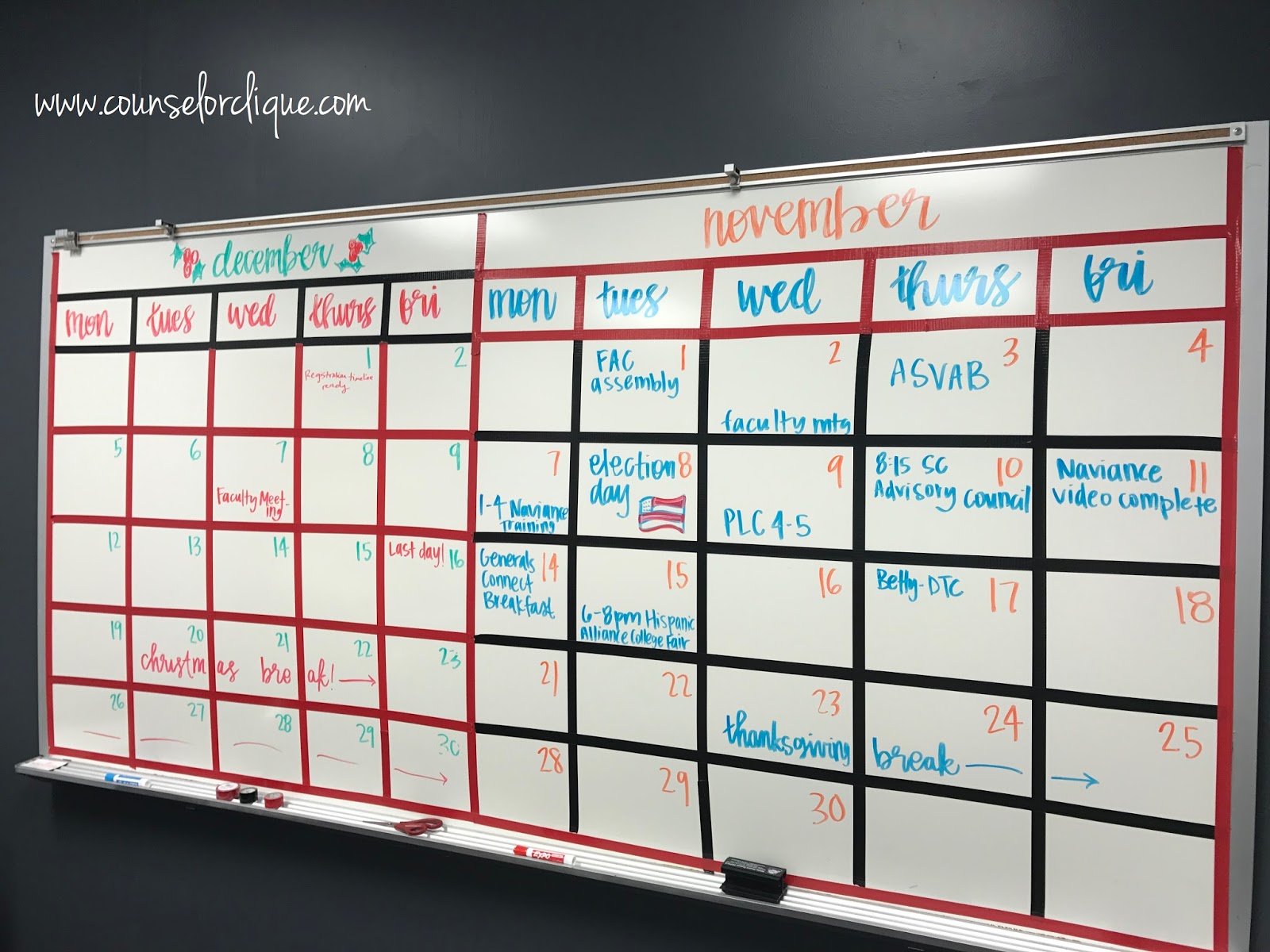2 Month Master Calendar: An Update - Counselor Clique 2 Month Master Calendar: An Update - Counselor Clique