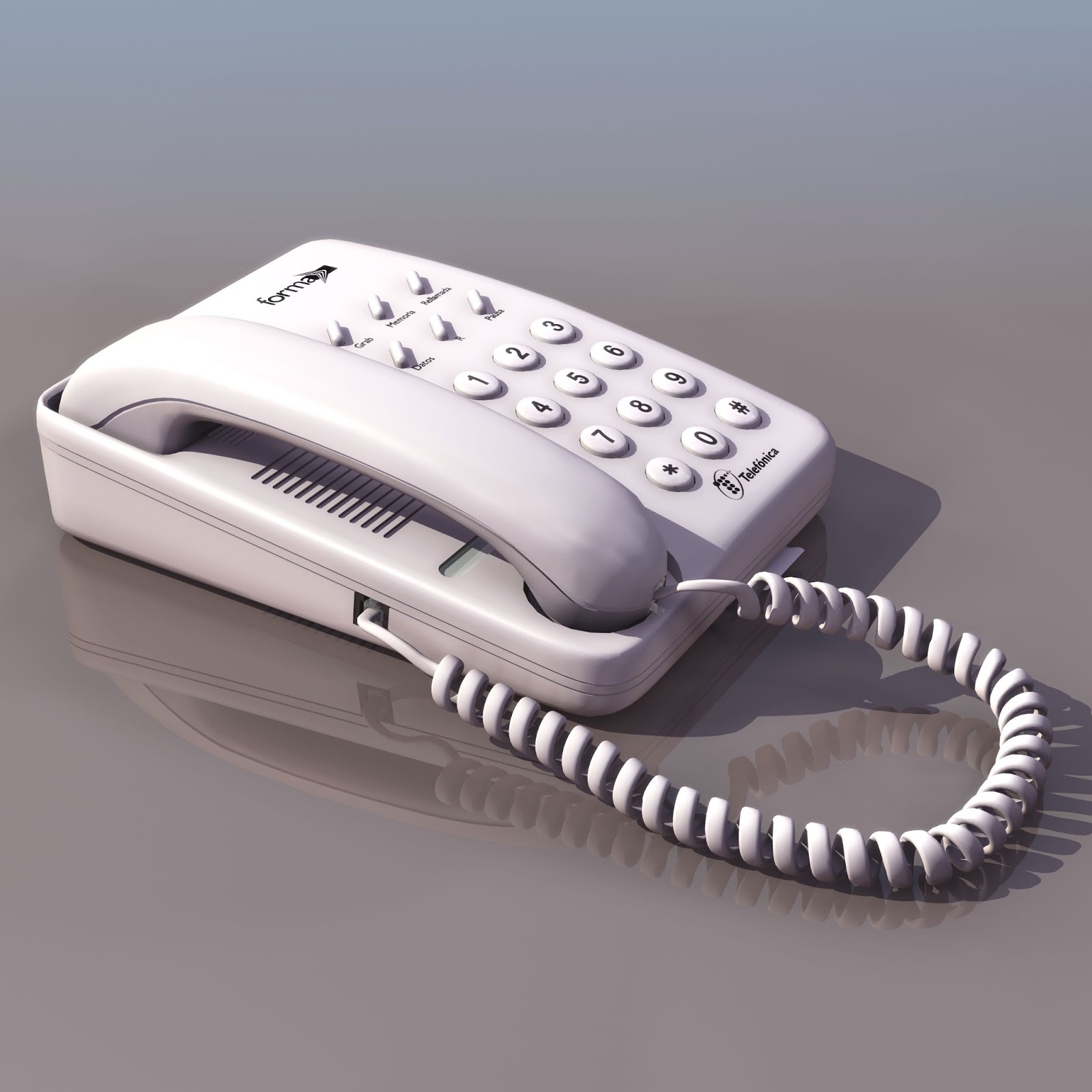 Мастер 3 телефон. Модели проводных телефонов. Телефонная модель. Телефон 3d. Домашний телефон 3d модель.